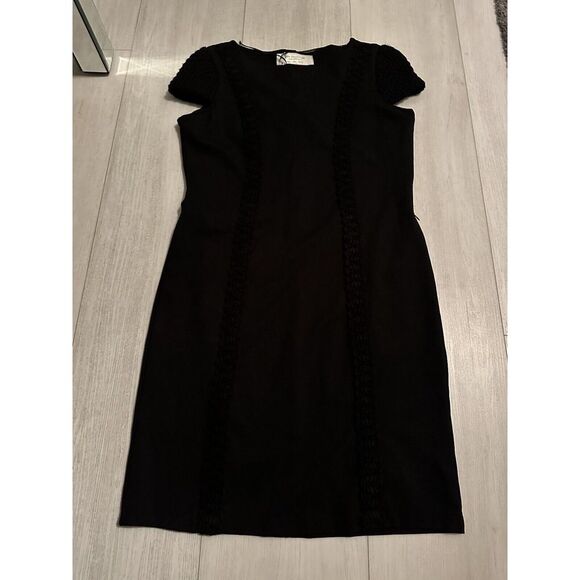 Zara Knit Detail Black Dress Sz L‎ NWT - Picture 1 of 3